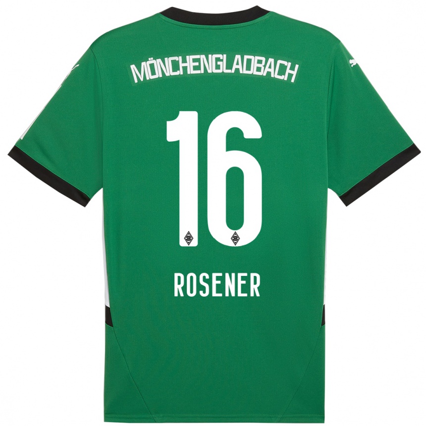 Niño Fútbol Camiseta Chiara Rösener #16 Verde Blanco 2ª Equipación 2024/25 México