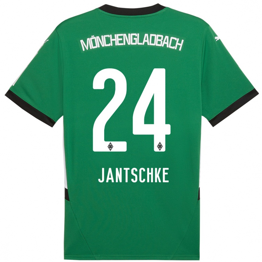 Niño Fútbol Camiseta Tony Jantschke #24 Verde Blanco 2ª Equipación 2024/25 México