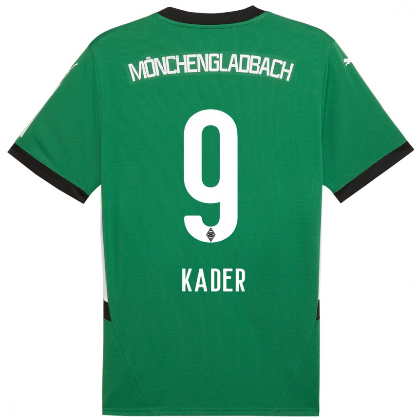 Niño Fútbol Camiseta Cagatay Kader #9 Verde Blanco 2ª Equipación 2024/25 México