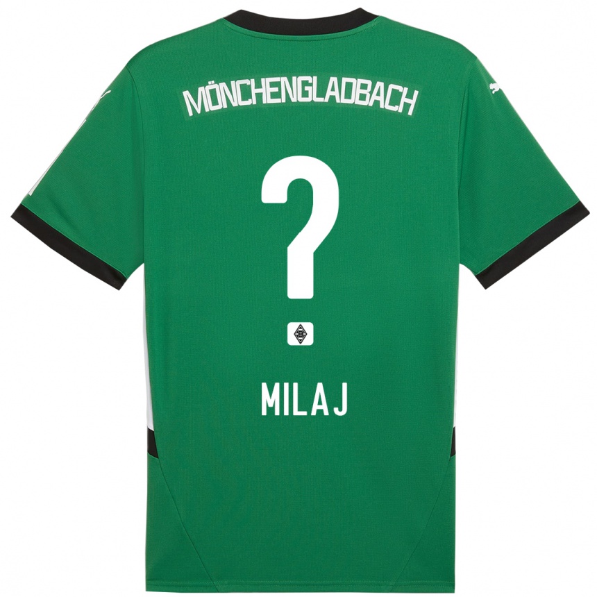 Niño Fútbol Camiseta Adonis Milaj #0 Verde Blanco 2ª Equipación 2024/25 México