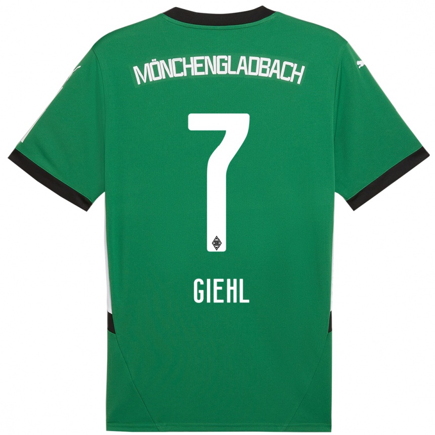 Niño Fútbol Camiseta Madita Giehl #7 Verde Blanco 2ª Equipación 2024/25 México