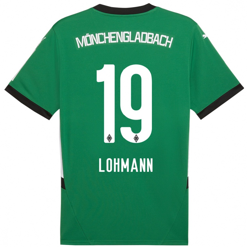 Niño Fútbol Camiseta Mona Lohmann #19 Verde Blanco 2ª Equipación 2024/25 México