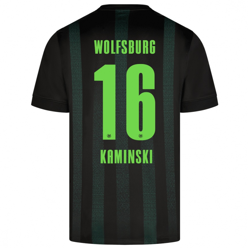 Niño Fútbol Camiseta Jakub Kaminski #16 Verde Oscuro 2ª Equipación 2024/25 México