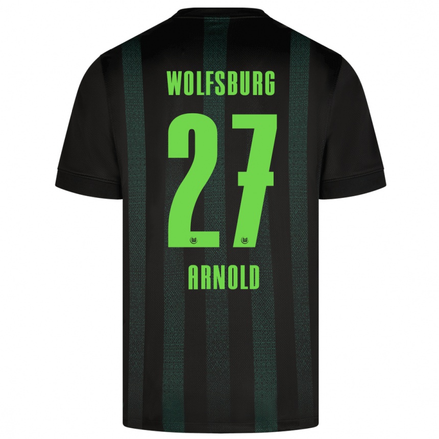 Niño Fútbol Camiseta Maximilian Arnold #27 Verde Oscuro 2ª Equipación 2024/25 México