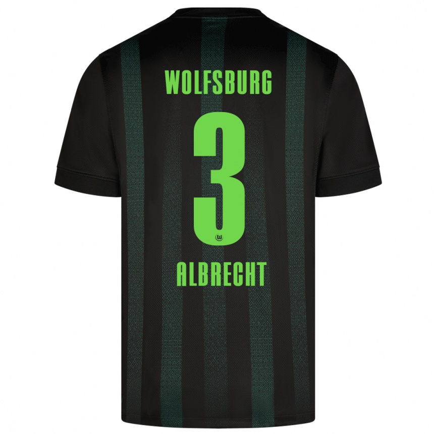 Niño Fútbol Camiseta Ben Albrecht #3 Verde Oscuro 2ª Equipación 2024/25 México