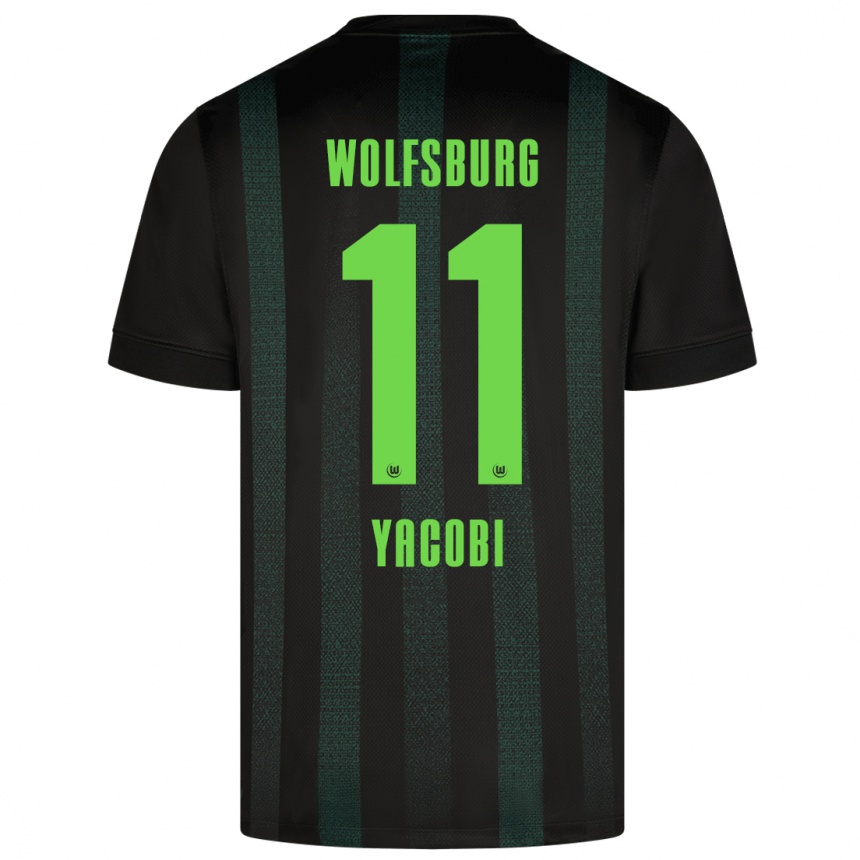 Niño Fútbol Camiseta Nilas Yacobi #11 Verde Oscuro 2ª Equipación 2024/25 México