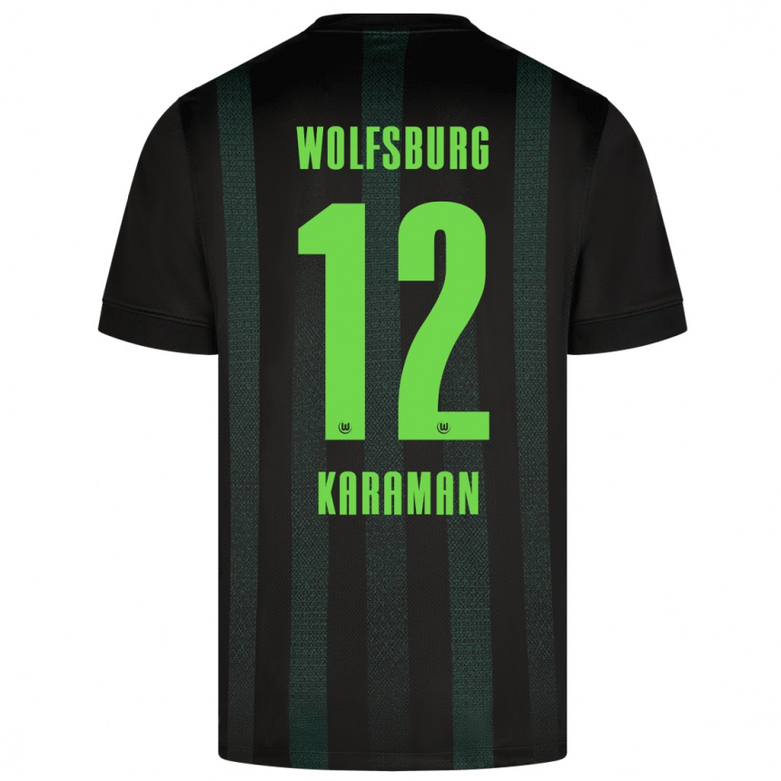 Niño Fútbol Camiseta Tarik Karaman #12 Verde Oscuro 2ª Equipación 2024/25 México