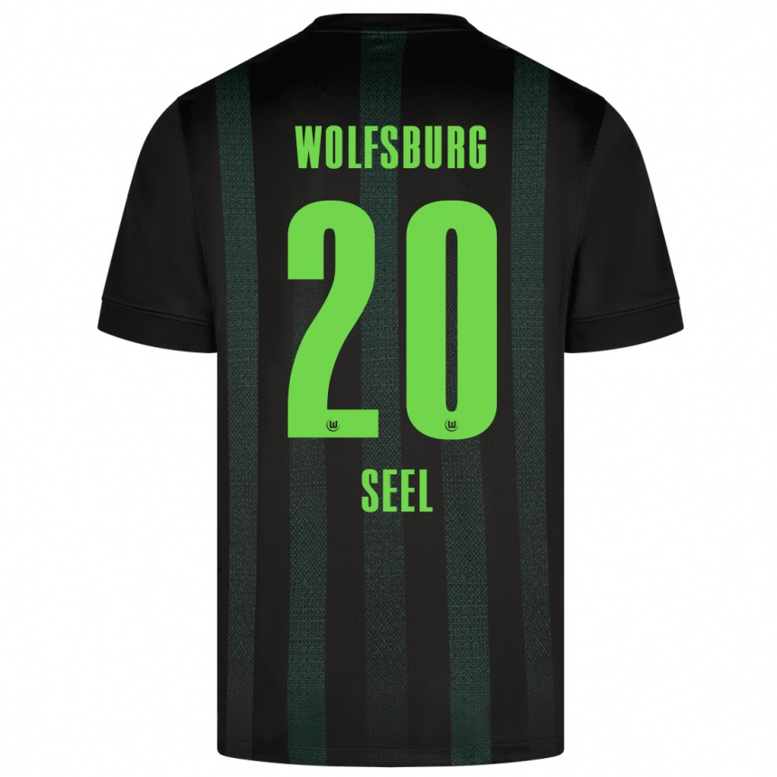 Niño Fútbol Camiseta William Seel #20 Verde Oscuro 2ª Equipación 2024/25 México