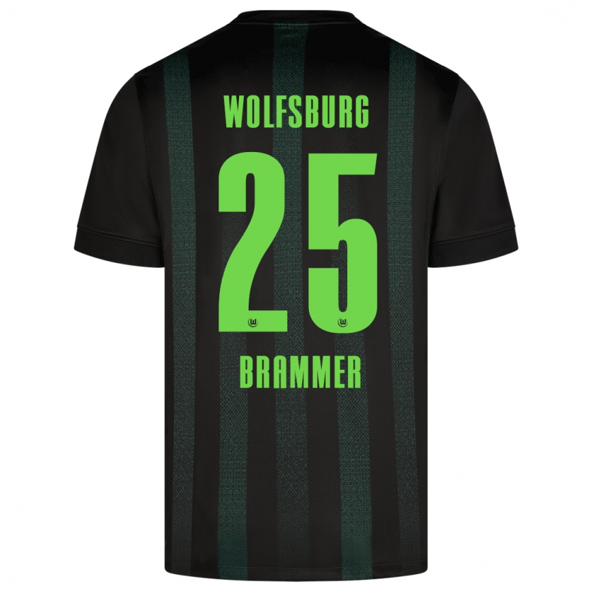 Niño Fútbol Camiseta Ole Brammer #25 Verde Oscuro 2ª Equipación 2024/25 México