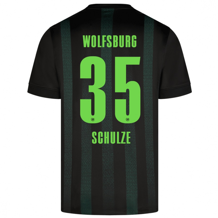 Niño Fútbol Camiseta Philipp Schulze #35 Verde Oscuro 2ª Equipación 2024/25 México