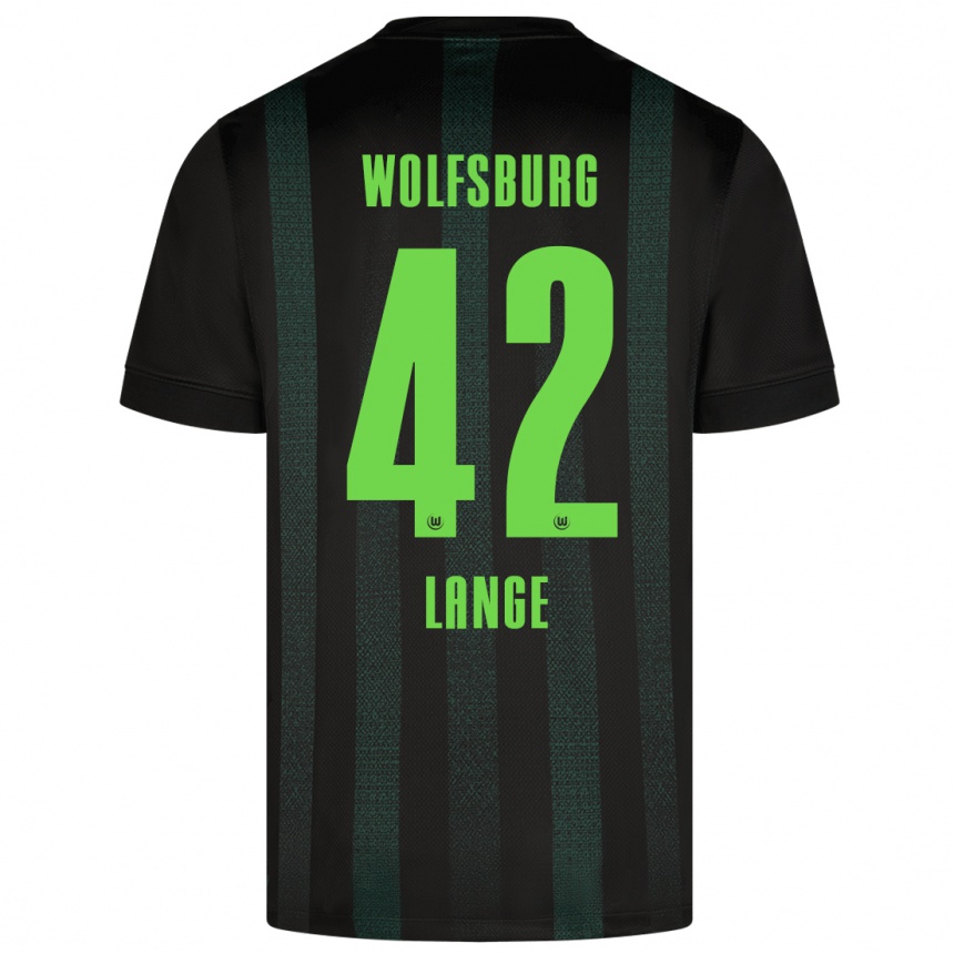 Niño Fútbol Camiseta Felix Lange #42 Verde Oscuro 2ª Equipación 2024/25 México