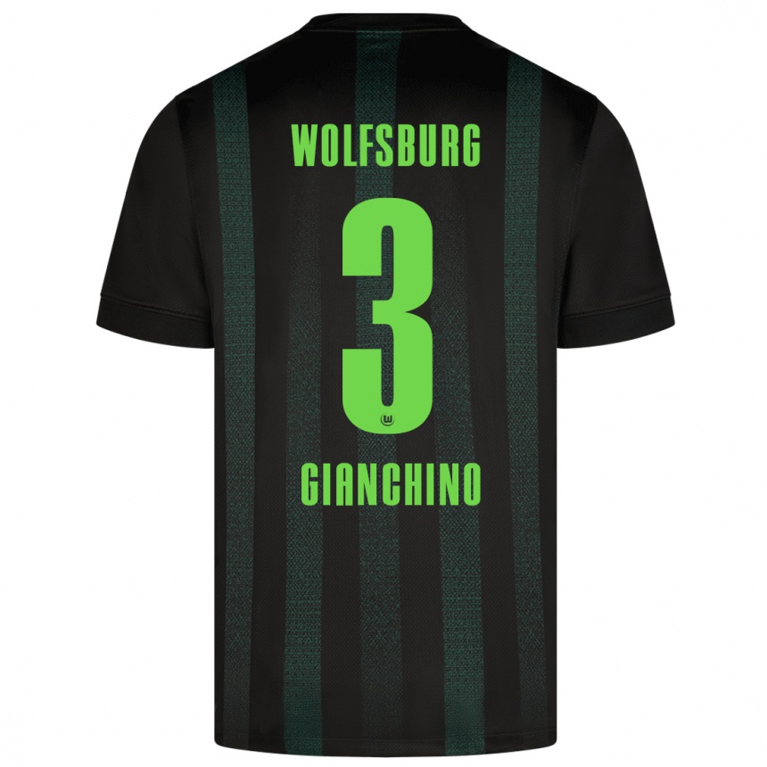 Niño Fútbol Camiseta Michele Gianchino #3 Verde Oscuro 2ª Equipación 2024/25 México