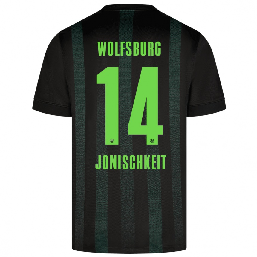 Niño Fútbol Camiseta Jamal Jonischkeit #14 Verde Oscuro 2ª Equipación 2024/25 México