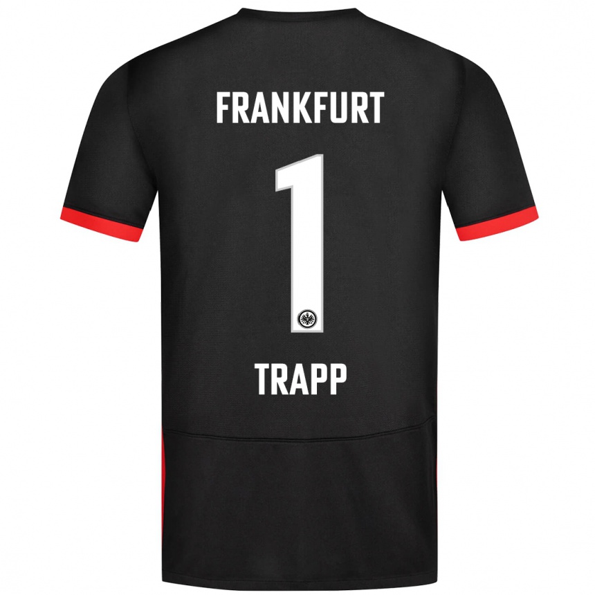 Niño Fútbol Camiseta Kevin Trapp #1 Negro 2ª Equipación 2024/25 México