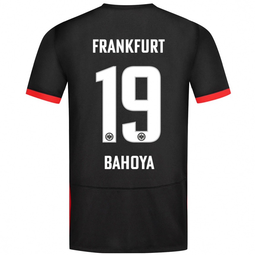 Niño Fútbol Camiseta Jean-Mattéo Bahoya #19 Negro 2ª Equipación 2024/25 México