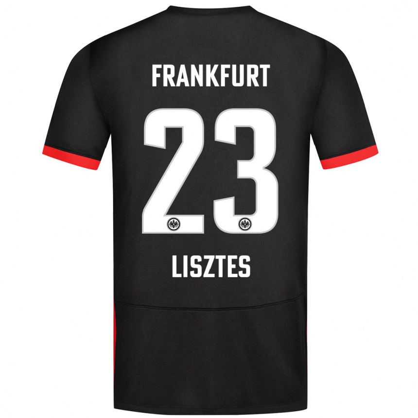 Niño Fútbol Camiseta Krisztián Lisztes #23 Negro 2ª Equipación 2024/25 México