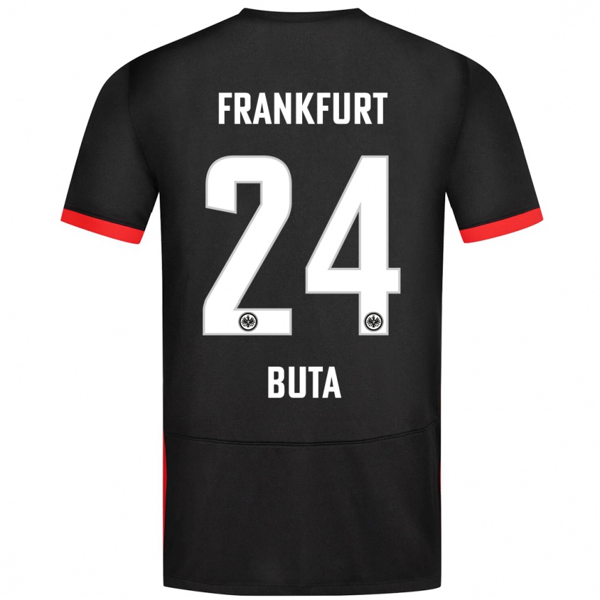 Niño Fútbol Camiseta Aurélio Buta #24 Negro 2ª Equipación 2024/25 México