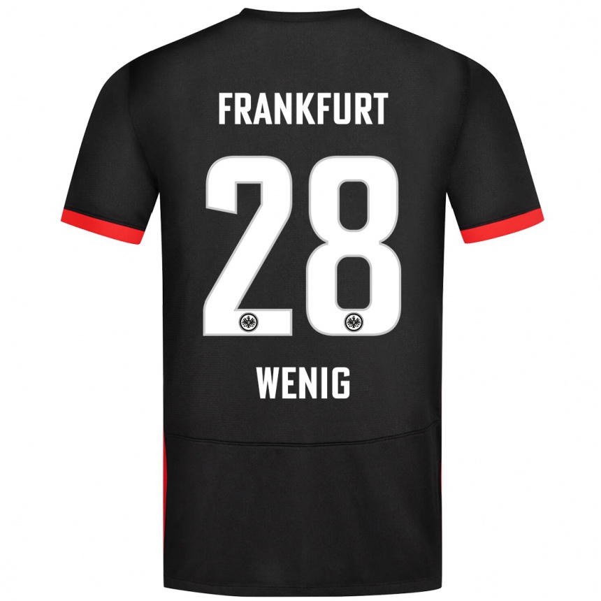 Niño Fútbol Camiseta Marcel Wenig #28 Negro 2ª Equipación 2024/25 México