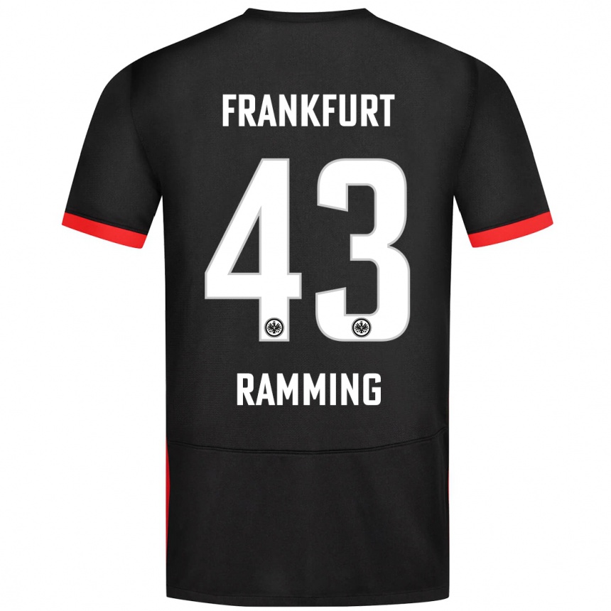 Niño Fútbol Camiseta Nils Ramming #43 Negro 2ª Equipación 2024/25 México