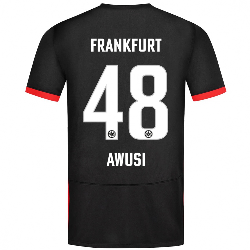 Niño Fútbol Camiseta Junior Awusi #48 Negro 2ª Equipación 2024/25 México