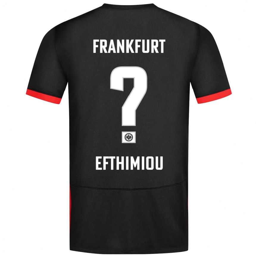 Niño Fútbol Camiseta Sissis Efthimiou #0 Negro 2ª Equipación 2024/25 México