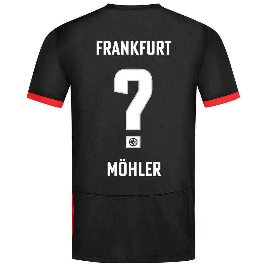 Niño Fútbol Camiseta Emil Möhler #0 Negro 2ª Equipación 2024/25 México