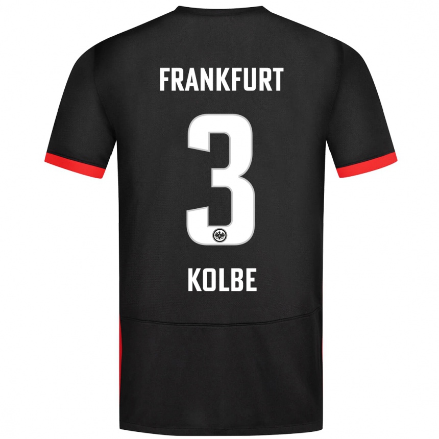 Niño Fútbol Camiseta Louis Kolbe #3 Negro 2ª Equipación 2024/25 México