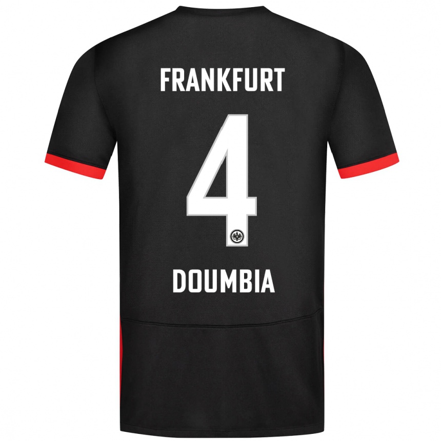 Niño Fútbol Camiseta Fousseny Doumbia #4 Negro 2ª Equipación 2024/25 México