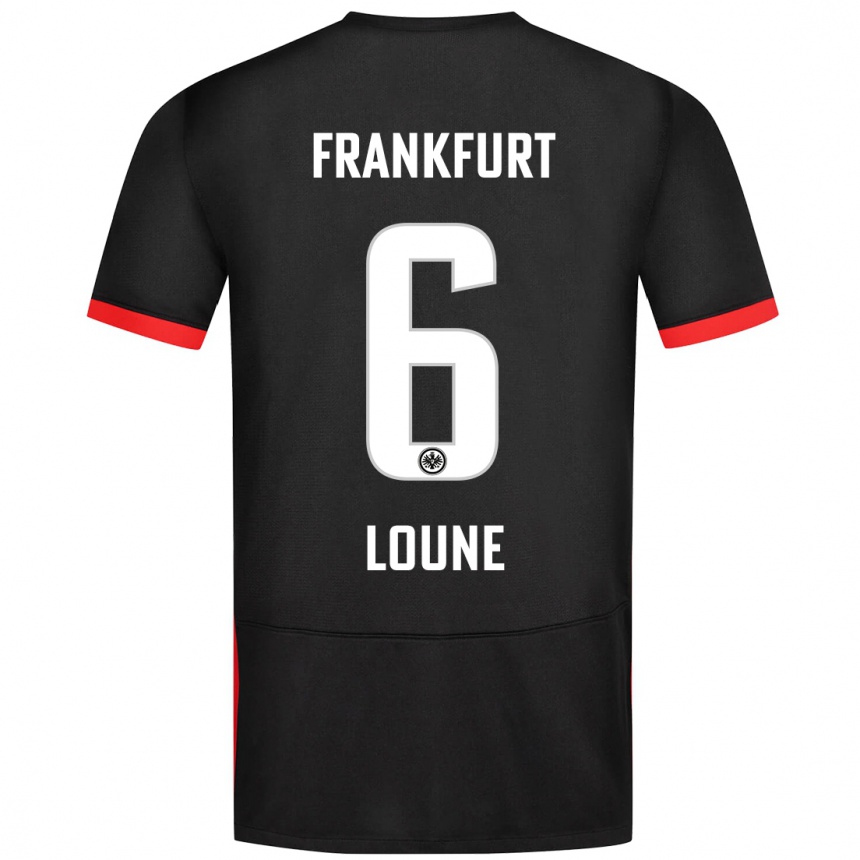 Niño Fútbol Camiseta Adam Loune #6 Negro 2ª Equipación 2024/25 México