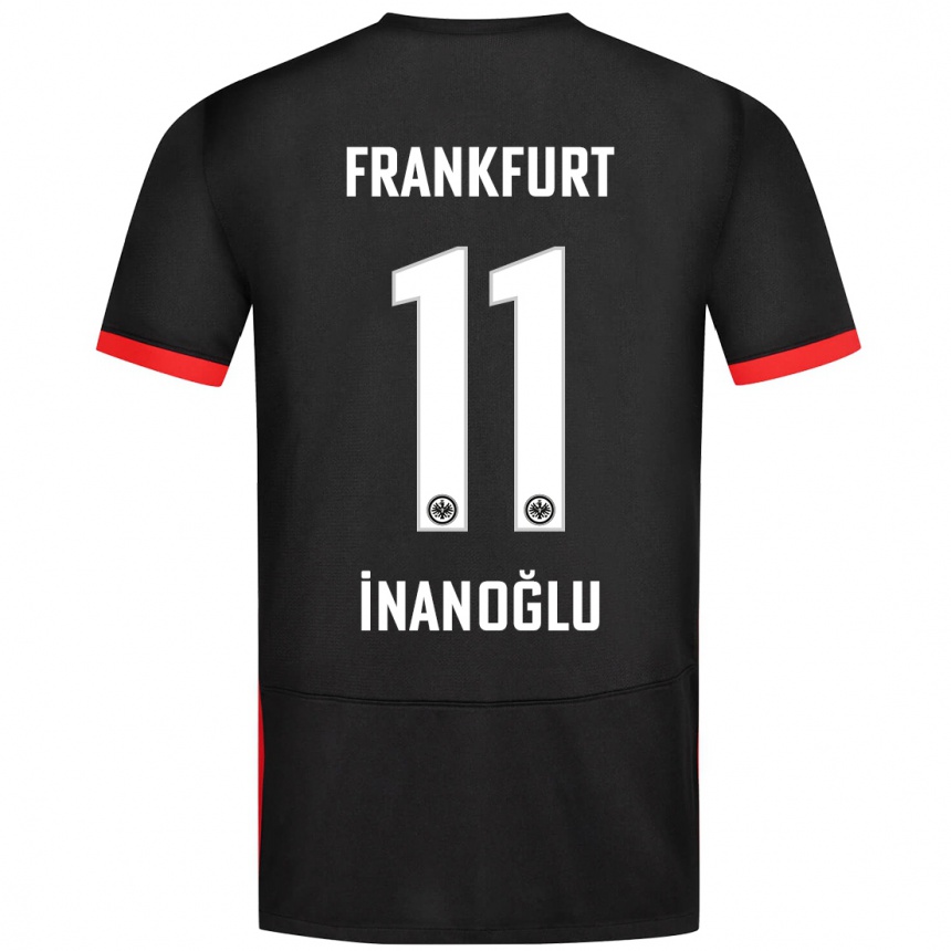 Niño Fútbol Camiseta Kaan İnanoğlu #11 Negro 2ª Equipación 2024/25 México