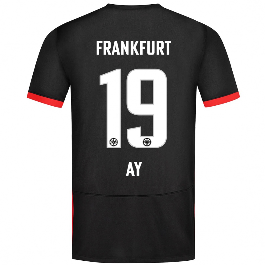 Niño Fútbol Camiseta Ugur Ay #19 Negro 2ª Equipación 2024/25 México