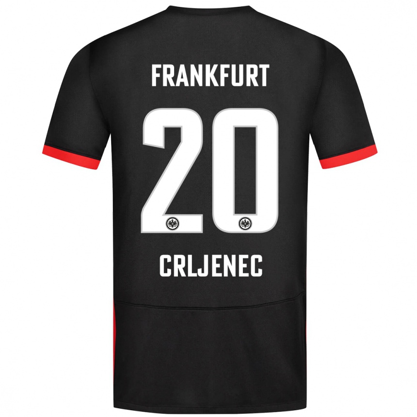 Niño Fútbol Camiseta Dominik Crljenec #20 Negro 2ª Equipación 2024/25 México