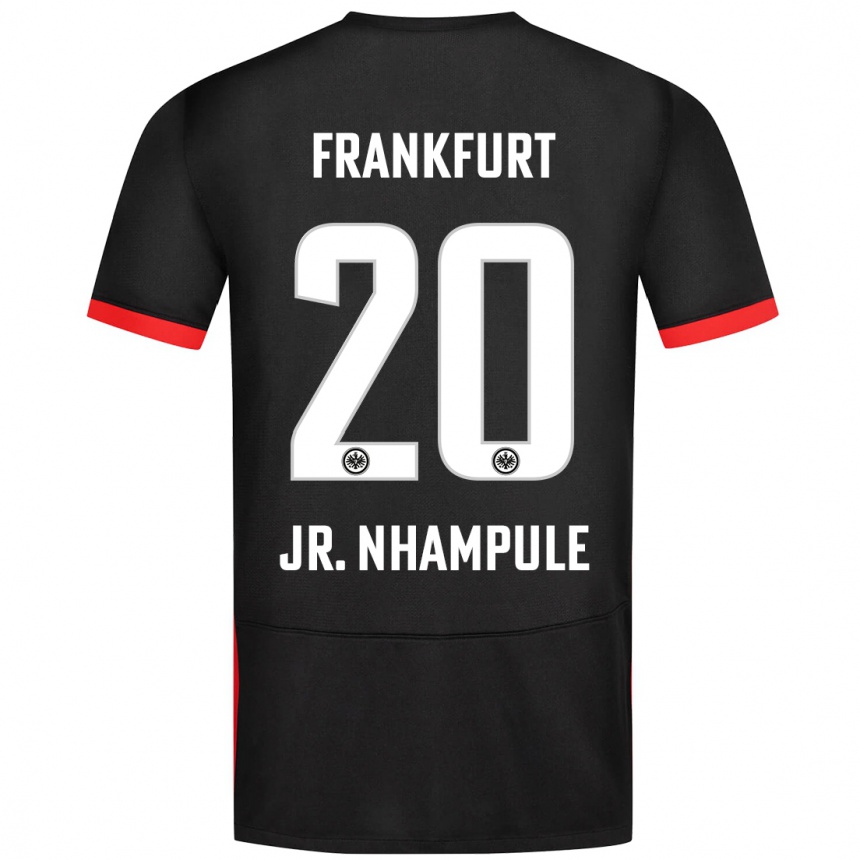 Niño Fútbol Camiseta Antonio Junior Nhampule #20 Negro 2ª Equipación 2024/25 México