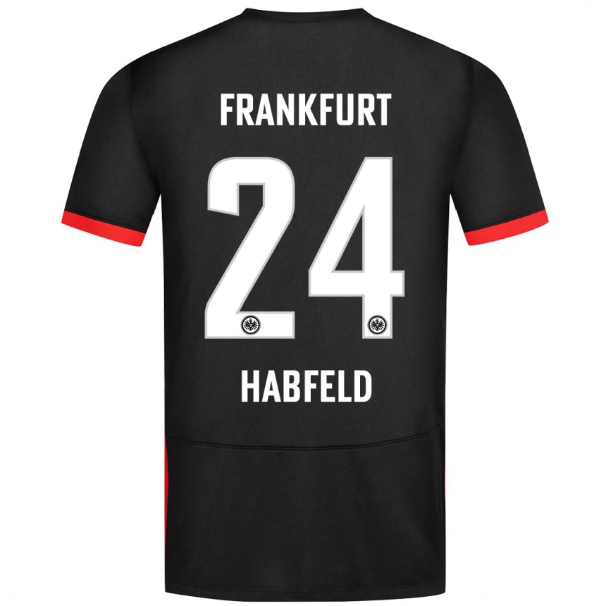 Niño Fútbol Camiseta Josef Haßfeld #24 Negro 2ª Equipación 2024/25 México