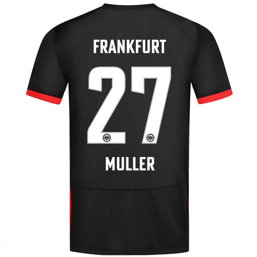 Niño Fútbol Camiseta Mark Müller #27 Negro 2ª Equipación 2024/25 México