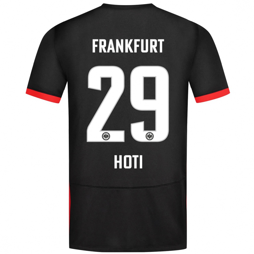 Niño Fútbol Camiseta Leart Hoti #29 Negro 2ª Equipación 2024/25 México