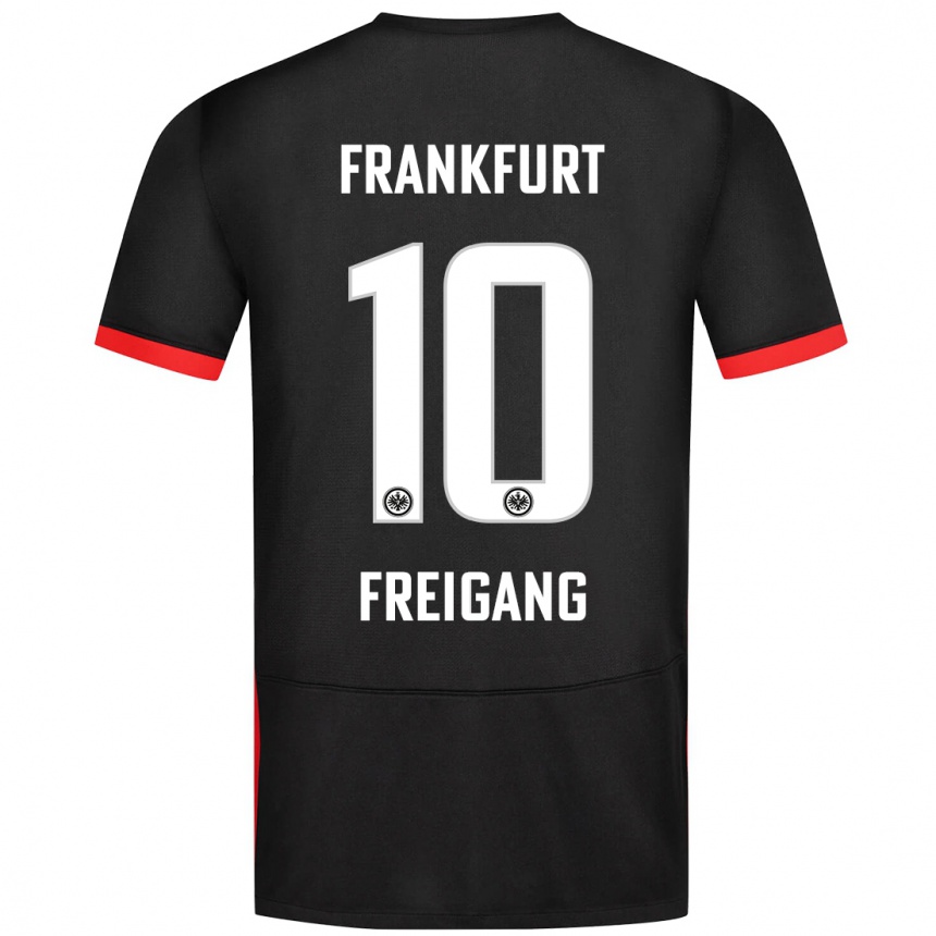 Niño Fútbol Camiseta Laura Freigang #10 Negro 2ª Equipación 2024/25 México