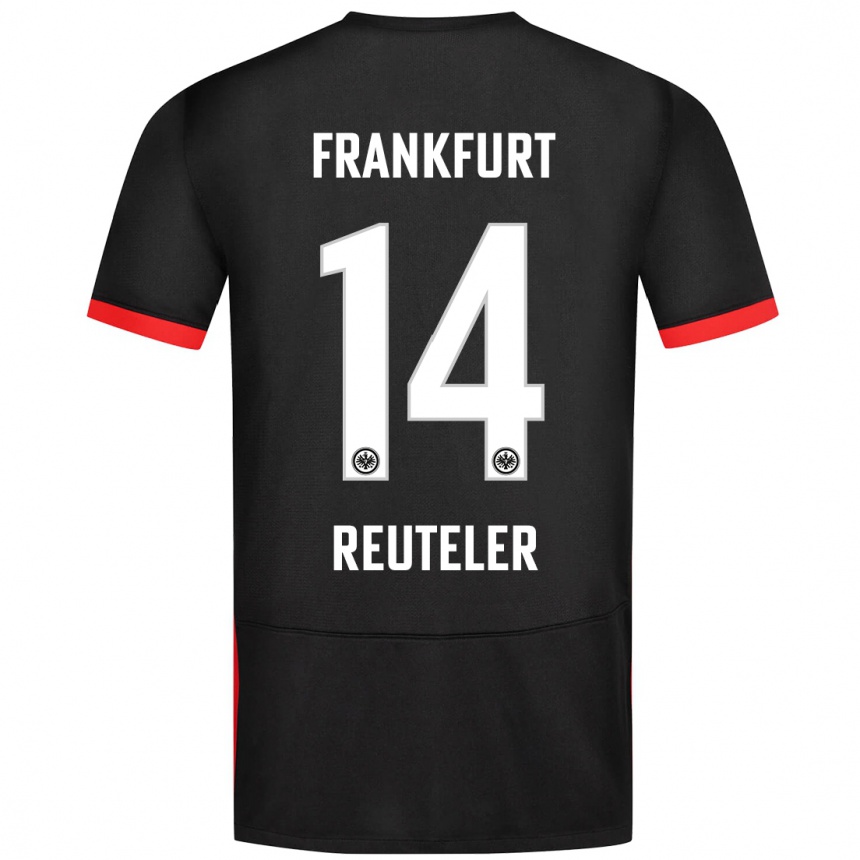 Niño Fútbol Camiseta Geraldine Reuteler #14 Negro 2ª Equipación 2024/25 México