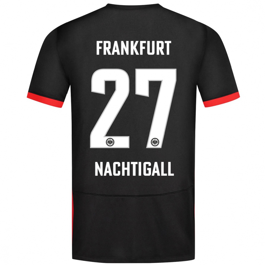 Niño Fútbol Camiseta Sophie Nachtigall #27 Negro 2ª Equipación 2024/25 México