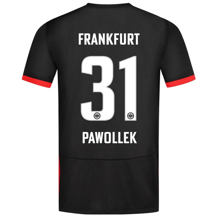 Niño Fútbol Camiseta Tanja Pawollek #31 Negro 2ª Equipación 2024/25 México