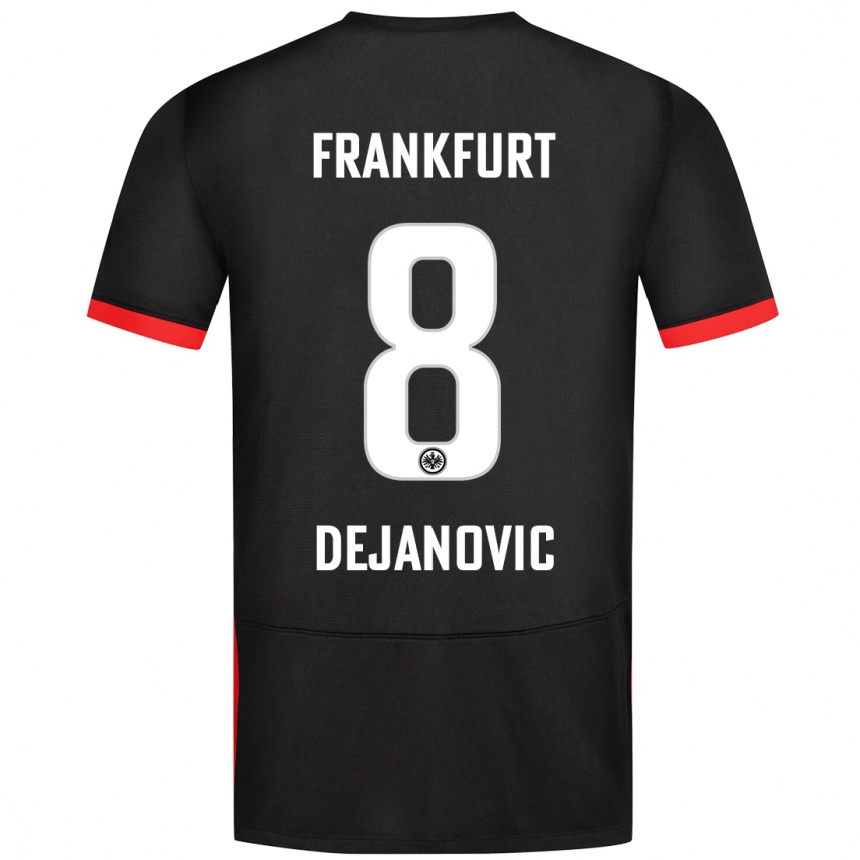 Niño Fútbol Camiseta Daniel Dejanovic #8 Negro 2ª Equipación 2024/25 México