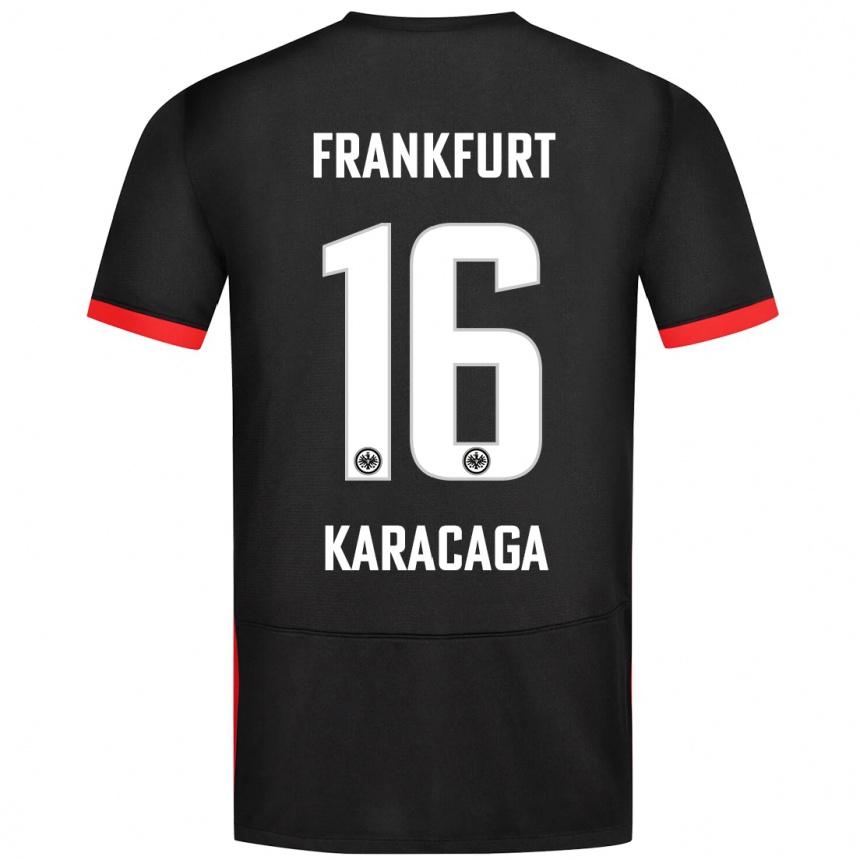 Niño Fútbol Camiseta Tom Karacaga #16 Negro 2ª Equipación 2024/25 México