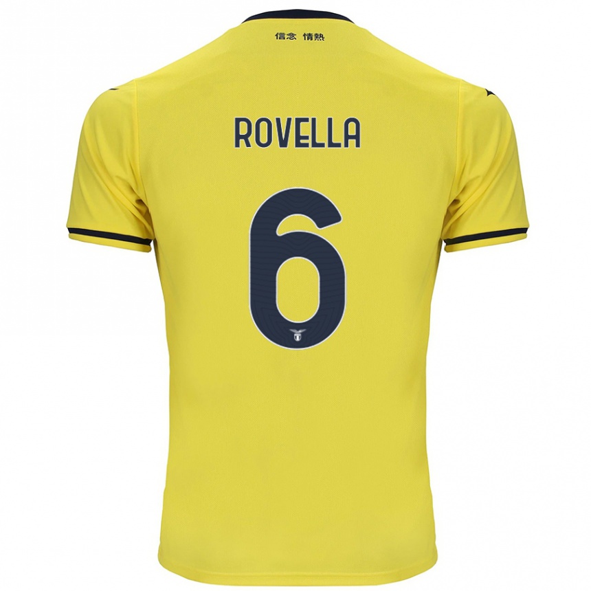 Niño Fútbol Camiseta Nicolo Rovella #6 Amarillo 2ª Equipación 2024/25 México