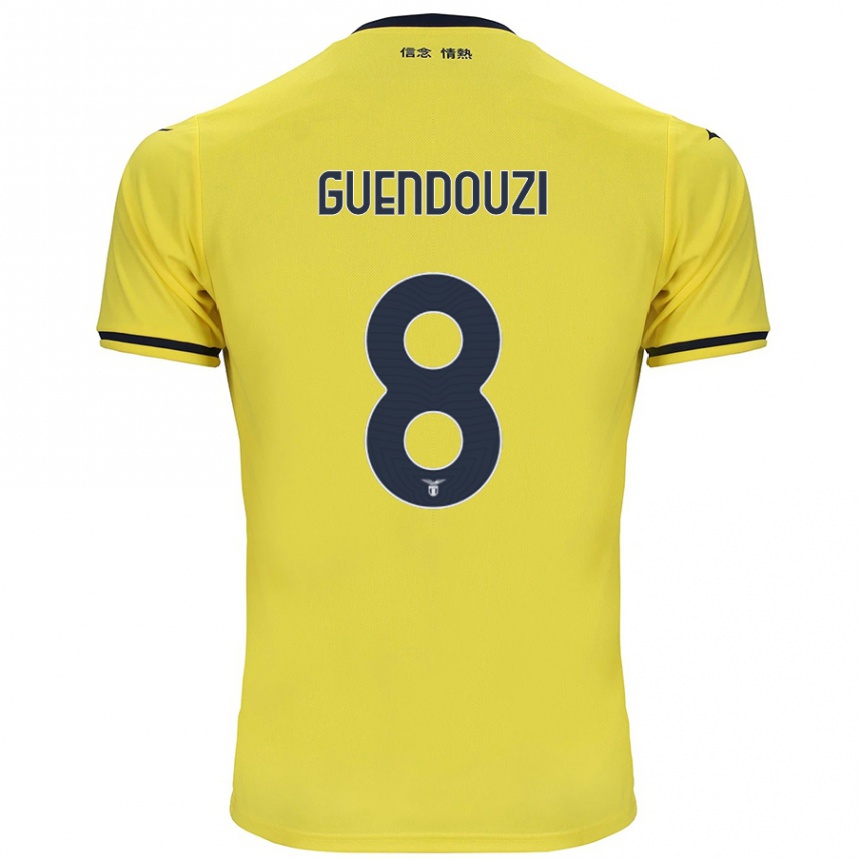 Niño Fútbol Camiseta Matteo Guendouzi #8 Amarillo 2ª Equipación 2024/25 México