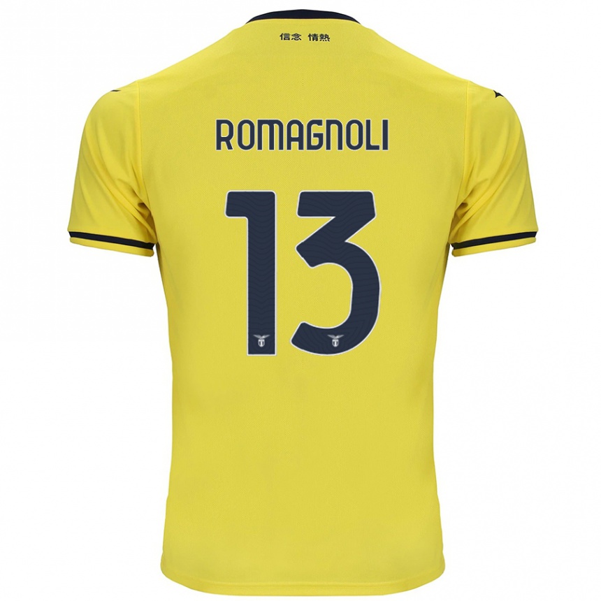 Niño Fútbol Camiseta Alessio Romagnoli #13 Amarillo 2ª Equipación 2024/25 México