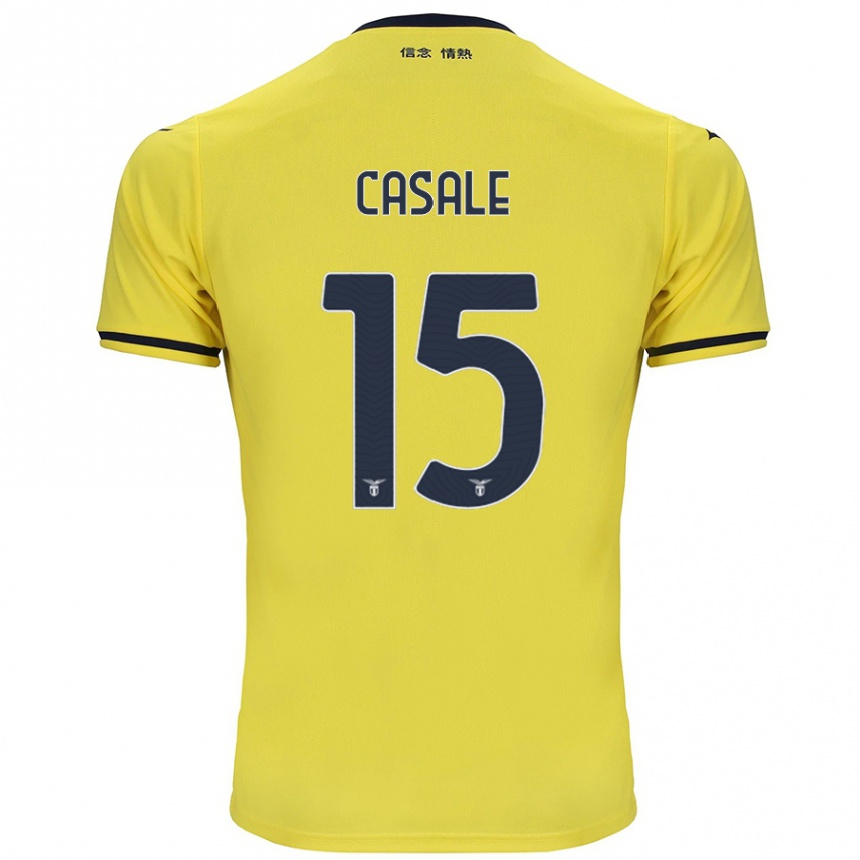 Niño Fútbol Camiseta Nicolò Casale #15 Amarillo 2ª Equipación 2024/25 México