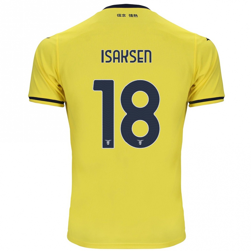 Niño Fútbol Camiseta Gustav Isaksen #18 Amarillo 2ª Equipación 2024/25 México