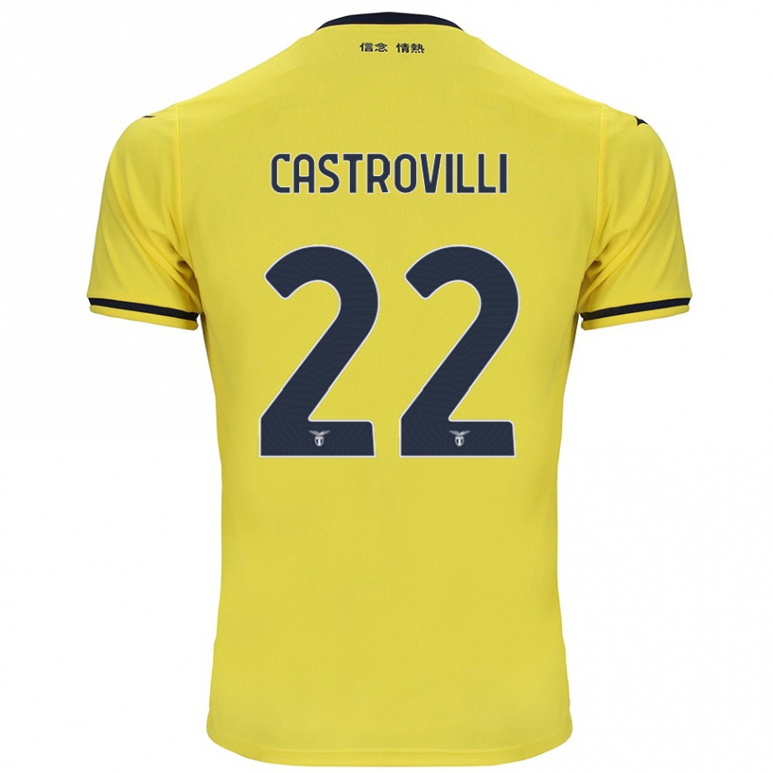 Niño Fútbol Camiseta Gaetano Castrovilli #22 Amarillo 2ª Equipación 2024/25 México