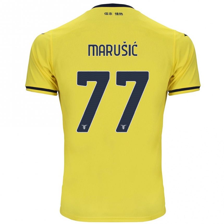 Niño Fútbol Camiseta Adam Marusic #77 Amarillo 2ª Equipación 2024/25 México