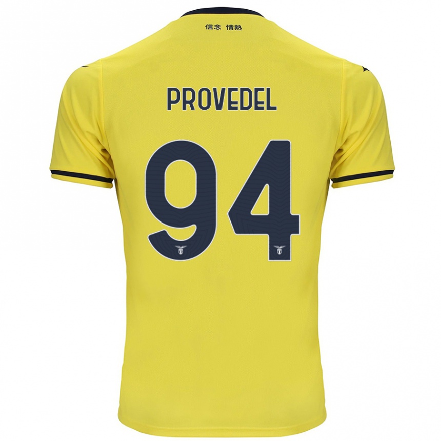 Niño Fútbol Camiseta Ivan Provedel #94 Amarillo 2ª Equipación 2024/25 México